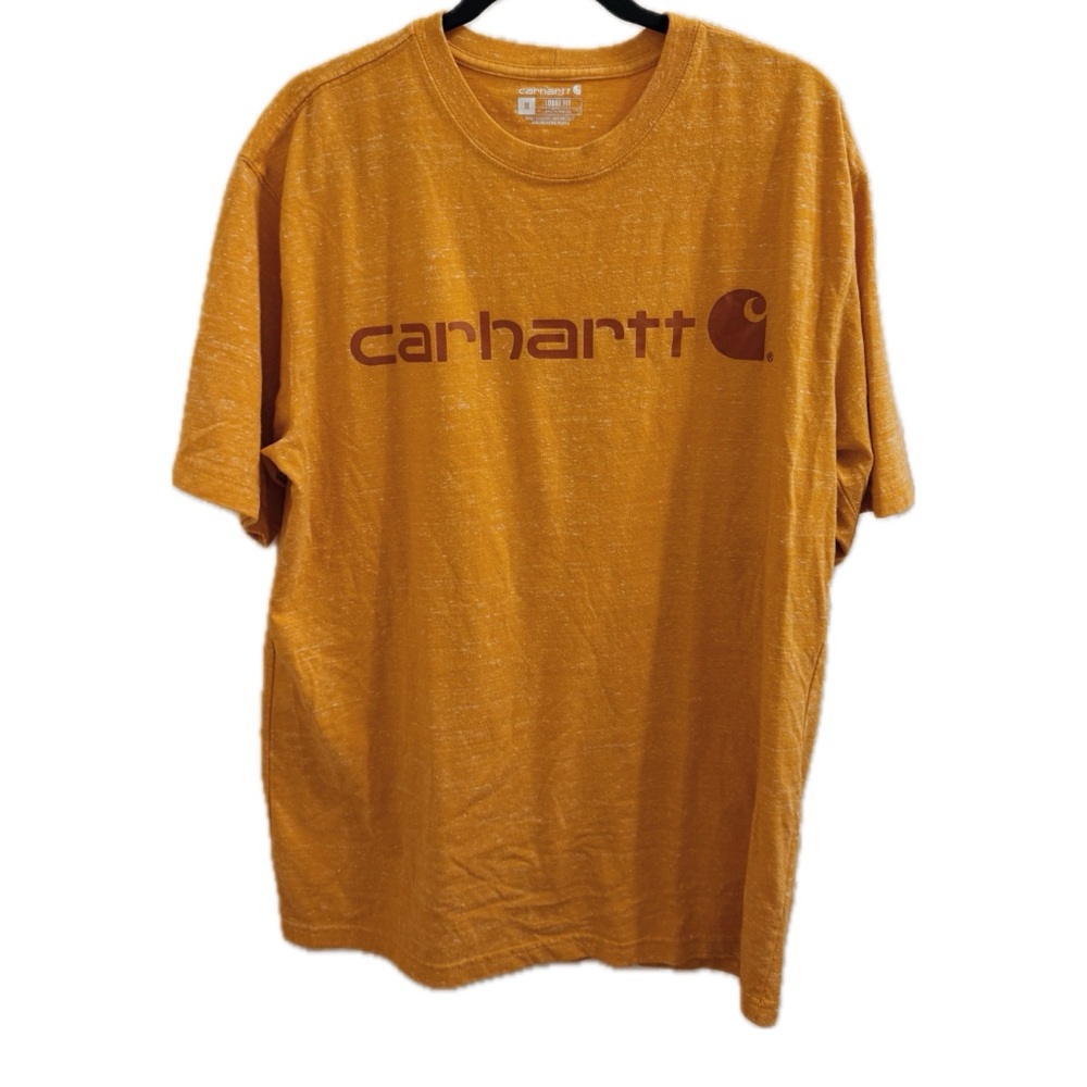 Carhartt Loose Fit Large Logo Tshirt in Heather Orange